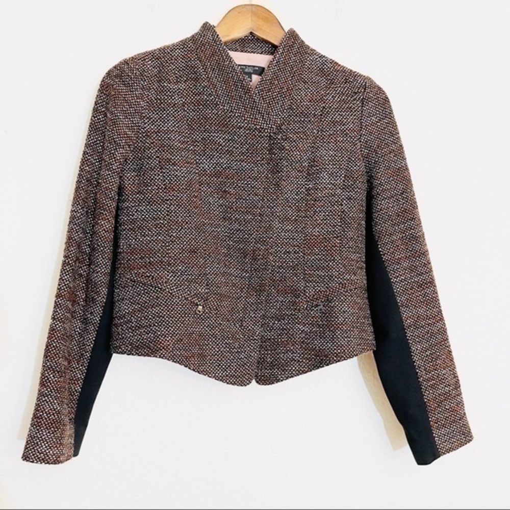Ann Taylor Tweed Moto Jacket Size 4P